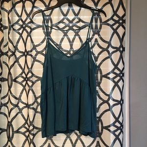 Drop-waist braised cami too